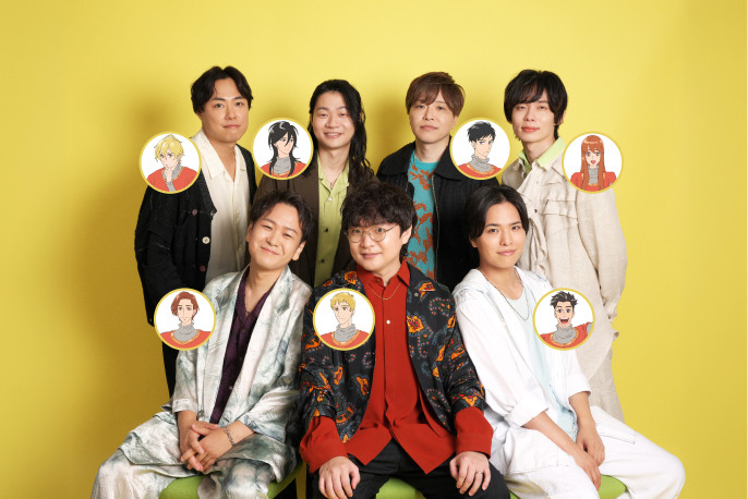 『マロニエ王国の七人の騎士』七人兄弟役のキャスト集合写真